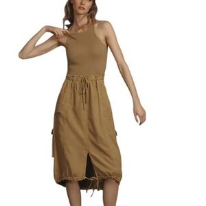 DAILY PRACTICE BY ANTHROPOLOGIE BE BOLD RACERBACK TWOFER DRESS